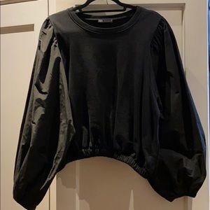 Zara black long sleeve shirt